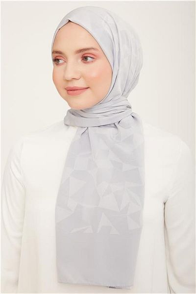 Armine Trend J.Capri Silver Patterned Shawl 7-355