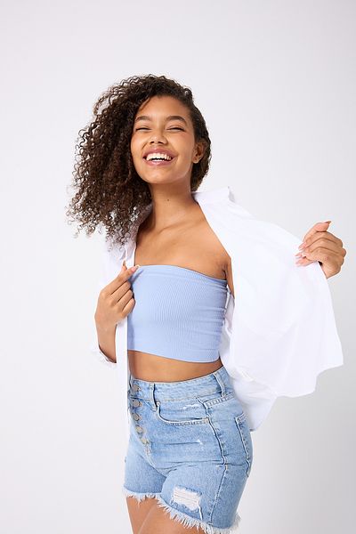 FOREVER MORE Crop top fără bretele
