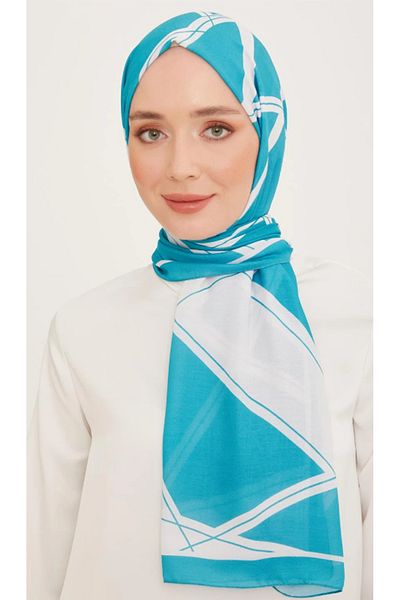 Armine Trend Shawl 10003-21 Turquoise Blue