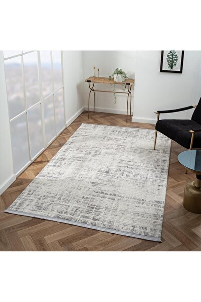 Cotto Home Scala SC008G Gri Halı Modern Desenli Tozu Az Akrilik Salon Halısı ...