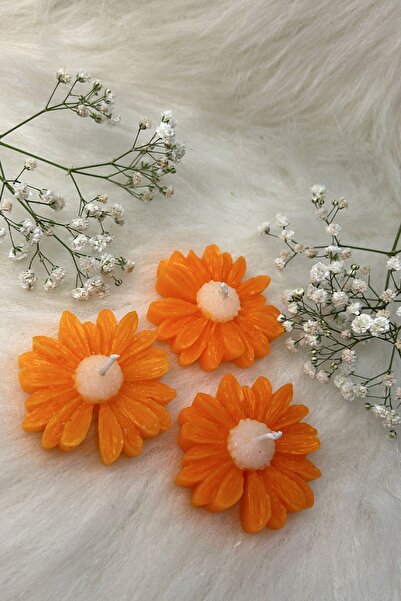 Bernami Flower Pattern Decorative Candle Promise,Engagement,Mevlid Gift Candle 5 Pieces