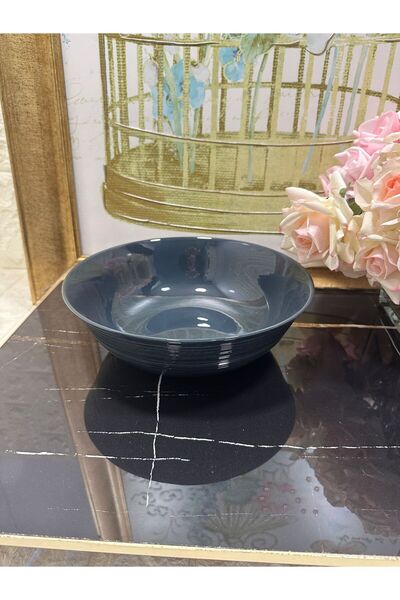 aky home style 2 قطعة وعاء مطبخ كبير الحجم 26 سم وعاء سلطة رمادي الارتفاع: 9 سم