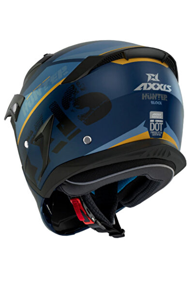 AXXIS HUNTER SV BLOCK C3 MATT YELLOW ÇİFT VİZÖRLÜ ÇENE ÇIKABİLEN MODEL