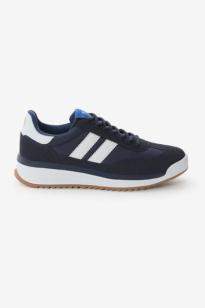 Tonny Black Pantofi sport unisex bleumarin cu talpă termică cu dungi duble