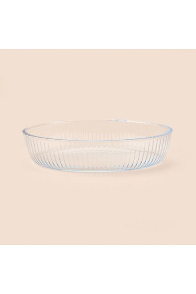Masterchef Twin Oval Glass Oven Dish - Transparent - 25X17 cm