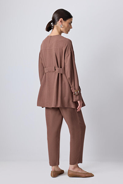 Touché Privé Linen Textured Belt Set