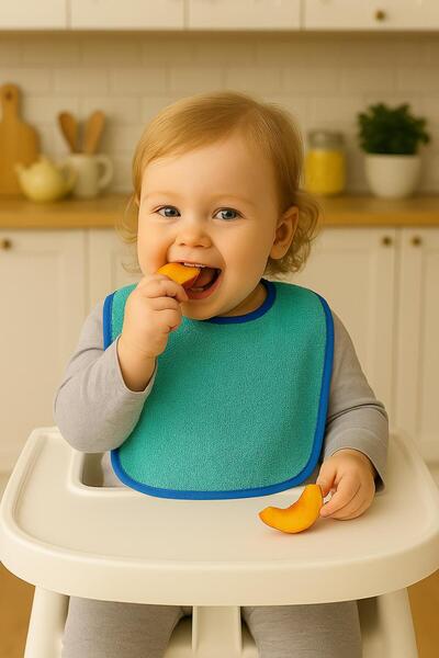 Ender Home Cottonverse 2-Piece Baby Food Bib – 100% Cotton Towel 25X30 cm
