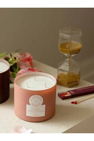 Echoes Candle & Scent Lab. Tuberose Jasmine Doğal Mum 600 gr