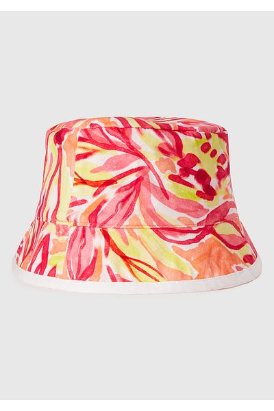 United Colors of Benetton Boy's Puppy Patterned Double-Sided Bucket Hat with Logo Detail on the Front
