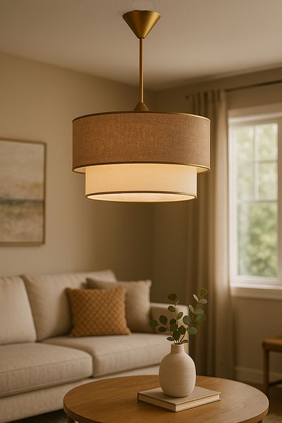 Eslight Milk Coffee Cake Single Pendant Lamp Chandelier