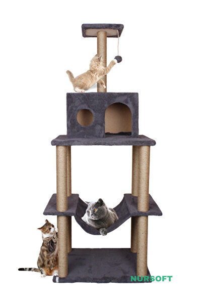 Nursoft Zooplus Tower XXL Cat Scratching and Playing House Platform