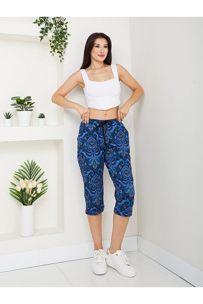 Banadamoda Capri de damă cu buzunare cu model