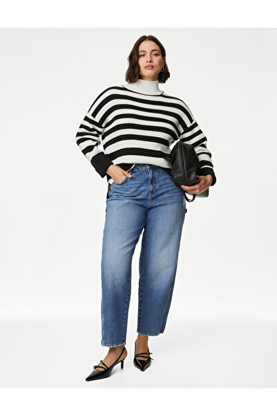 Marks & Spencer Yüksek Bel Carrot Leg Jean Pantolon