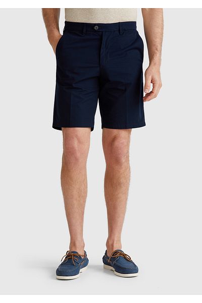 United Colors of Benetton Men's Navy Blue 100% Cotton Parachute Fabric Bermuda Shorts