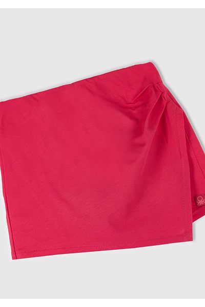 United Colors of Benetton Fusta scurtă elastică în talie fucsia pentru fetiță