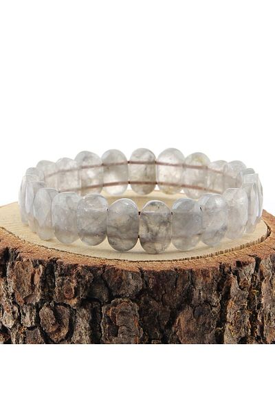 OSMANLI DEĞERLİ TAŞ Certified Smokey Quartz Natural Stone Rolex Bracelet 15 Mm - B525