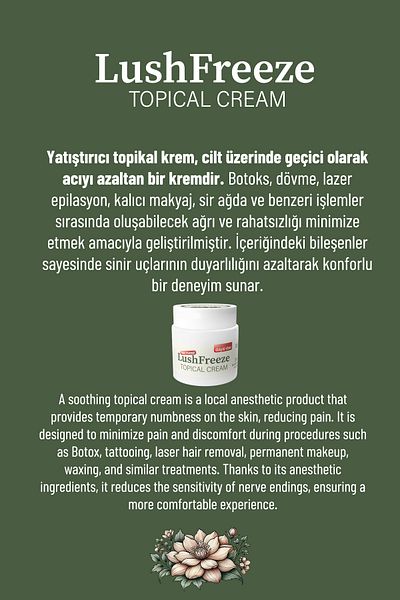 Lornica Topical Anesthetic Topical Cream before Laser Epilation and Waxing - Set of 3