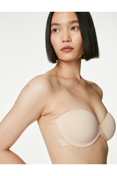 Marks & Spencer Destekli Yapışkanlı Straplez Sütyen