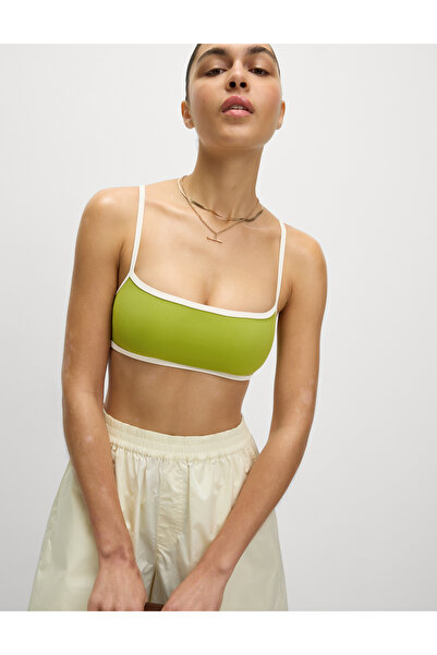 Marks & Spencer Kontrast Trim Yuvarlak Yaka Bikini Üstü