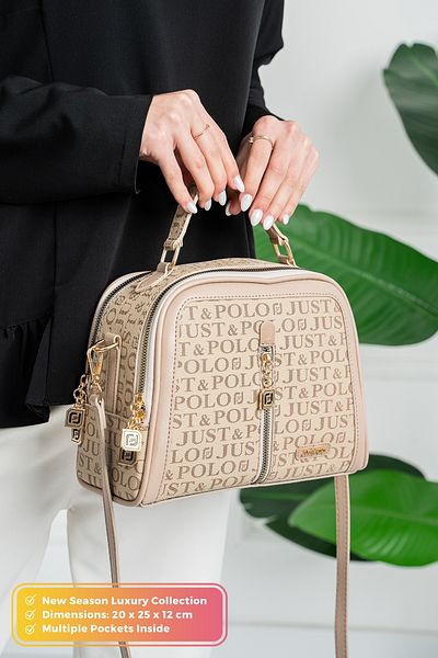POLOGRAND London Original Just Polo Collection Luxury Soft Leather Stylish Hand and Shoulder Bag with Adjustable Cross Strap
