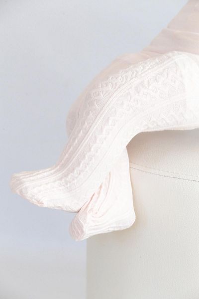 Daymod Baby Azalea Pink Cotton Patterned Thick Winter Pantyhose
