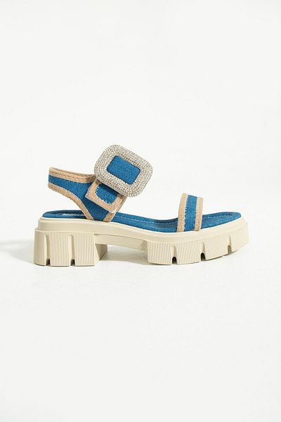 Bestyle Sandale Meena din denim pentru femei
