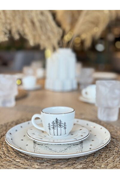 Porland Forest 6'lı Türk Kahve Fincan Takımı