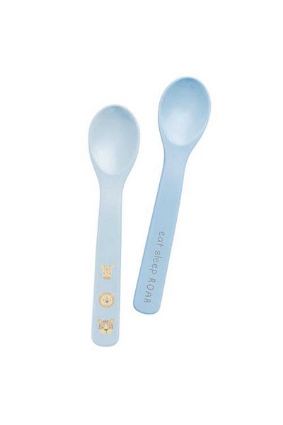 Stephen Joseph Silicone Food Spoon Zoo Blue 6 Months+