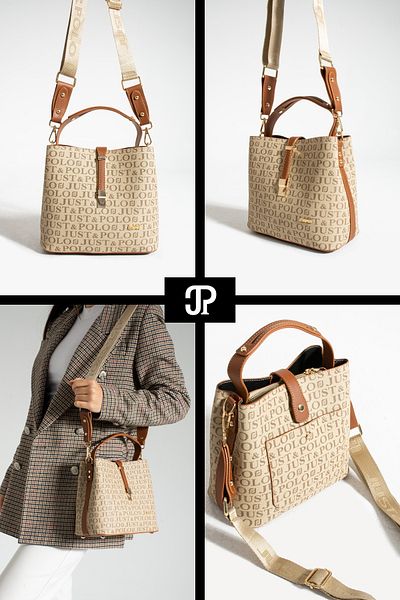 POLOGRAND London Original Just Polo Collection 4 Compartment Luxury Soft Leather Adjustable Cross Strap Shoulder Bag
