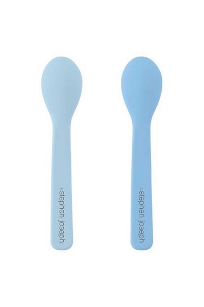 Stephen Joseph Silicone Food Spoon Zoo Blue 6 Months+
