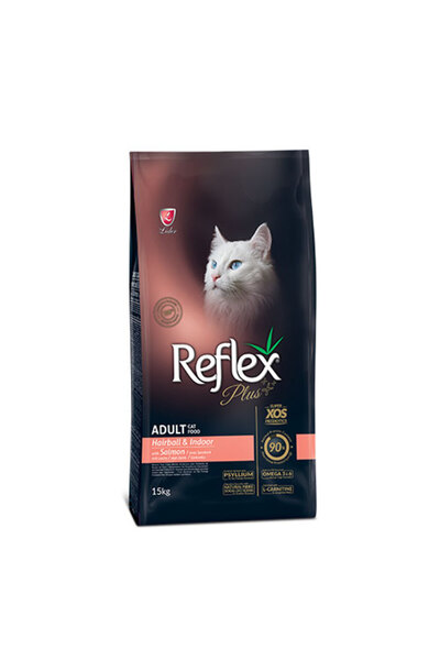 Reflex Plus Hairball Indoor Somonlu Yetişkin Kedi Maması 15 Kg