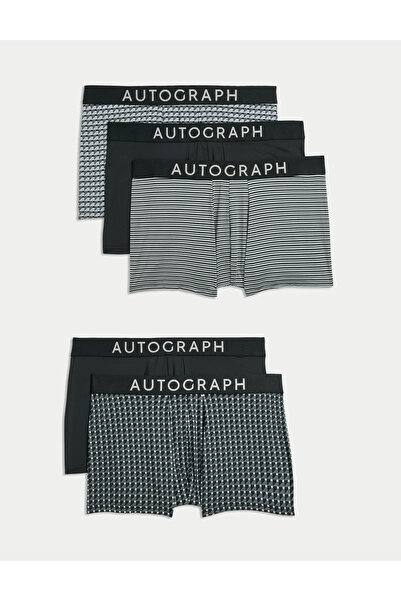 Marks & Spencer 5'li Geometrik Desenli Boxer