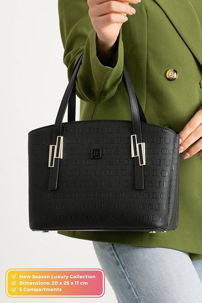 POLOGRAND London Geantă de umăr originală Just Polo Collection, cu 5 compartimente, din piele moale, cu curea încrucișată reglabilă