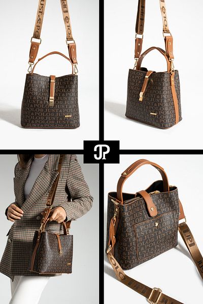 POLOGRAND London Original Just Polo Collection 4 Compartment Luxury Soft Leather Adjustable Cross Strap Shoulder Bag