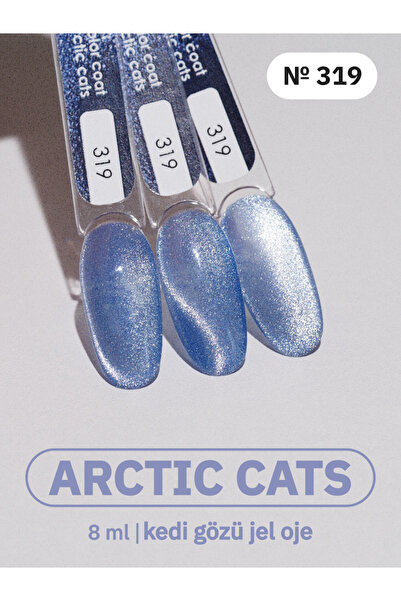 MOJO Kalıcı Oje Açik Mavi Arctıc Cats 319 (8 ML) Rus Kalitesi, Profesyoneller...
