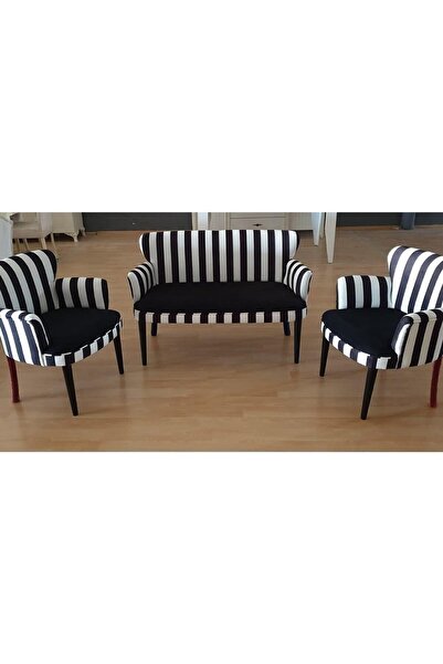 Azra Aksesuar Çay Seti Oturma Grubu İskelet Ahşap Mobilya Balkon Bahçe Mobily...