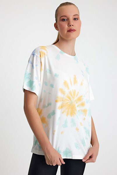 Polo State Vopsea pentru cravată pentru femei, spălată, verde supradimensionat