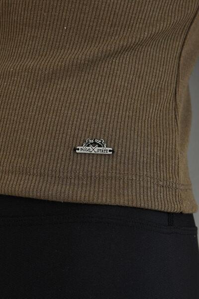 Polo State Women's Half Sleeve T-shirt Khaki