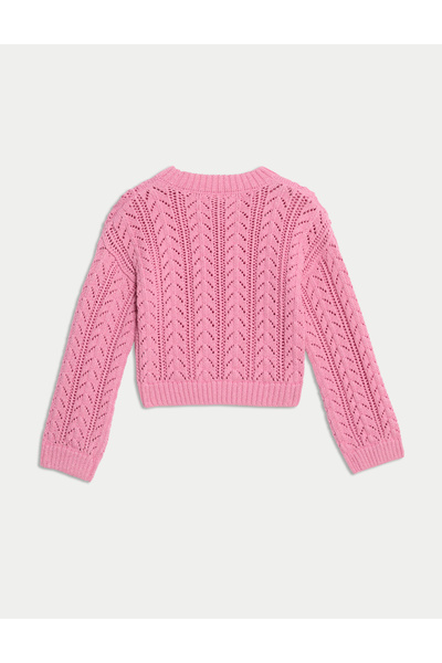 Marks & Spencer Pamuk Karışımlı Işıltılı Kazak (2-16 Yaş)