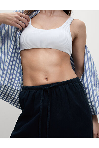 Marks & Spencer Tapered Fit Keten Pantolon