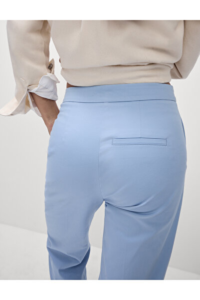 Marks & Spencer Pamuk Karışımlı Bilekte Biten Düz Paça Pantolon