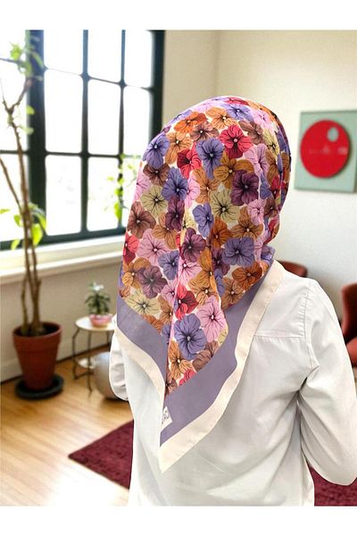 Nine Baştacı Soft 0110 Λιλά Φουλάρι
