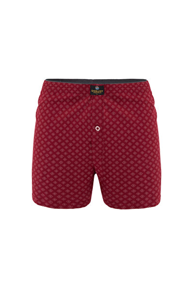 don joy Ανδρικά μπόξερ με 5 σχέδια από βαμβακερό χτενισμένο βαμβάκι με μακρύ κουμπιά και ελαστική μέση