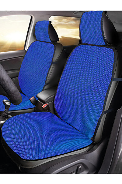 KONFORUM Anti-Sweat Car Seat Cushion (Front & Rear Set) Cotton Fabric Seat Co...