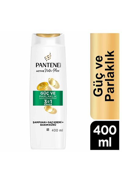 Pantene Power and Shine 3 in 1 Shampoo 400ml