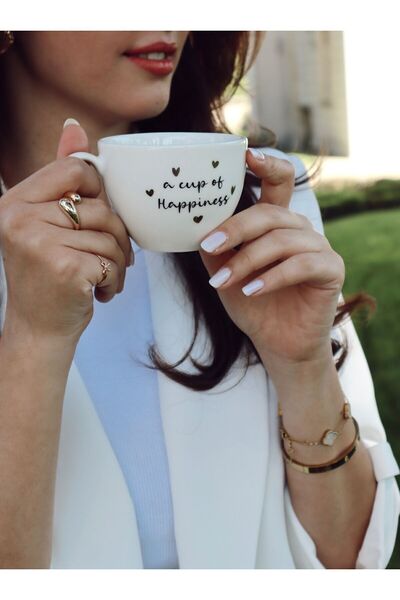 Linden Art Porcelain A Cup Of Happiness Çay Fincanı