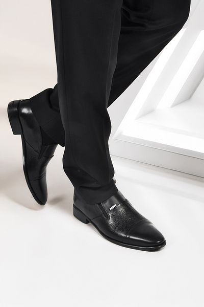Pierre Cardin Pantofi clasici pentru bărbați din piele naturală neagră 70555 M