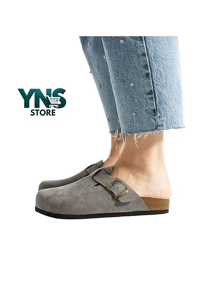 Ynsstore Νέα σεζόν Νέο μοντέλο Boston Slippers Unisex Γκρι Χρώμα