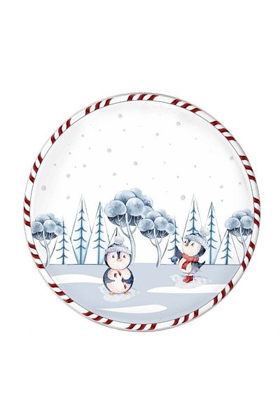 The Mia Penguin Serving Plate Set of 6 26 cm