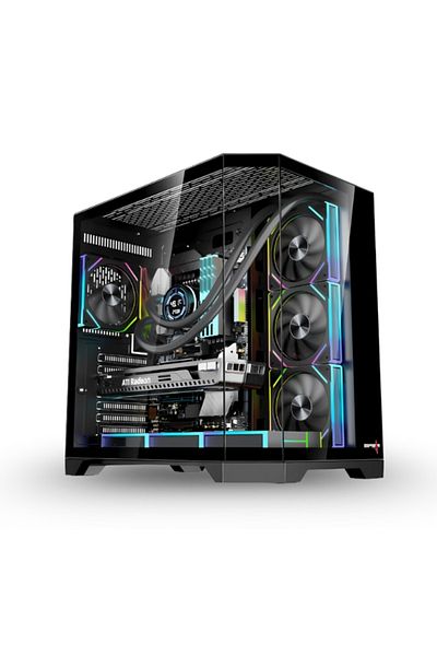 PC'GEN كمبيوتر ألعاب، Core I7-14700f، Nvidia Rtx 5070 12gb، 32gb Ddr5 Ram، 1tb Nvme Ssd، لون أسود